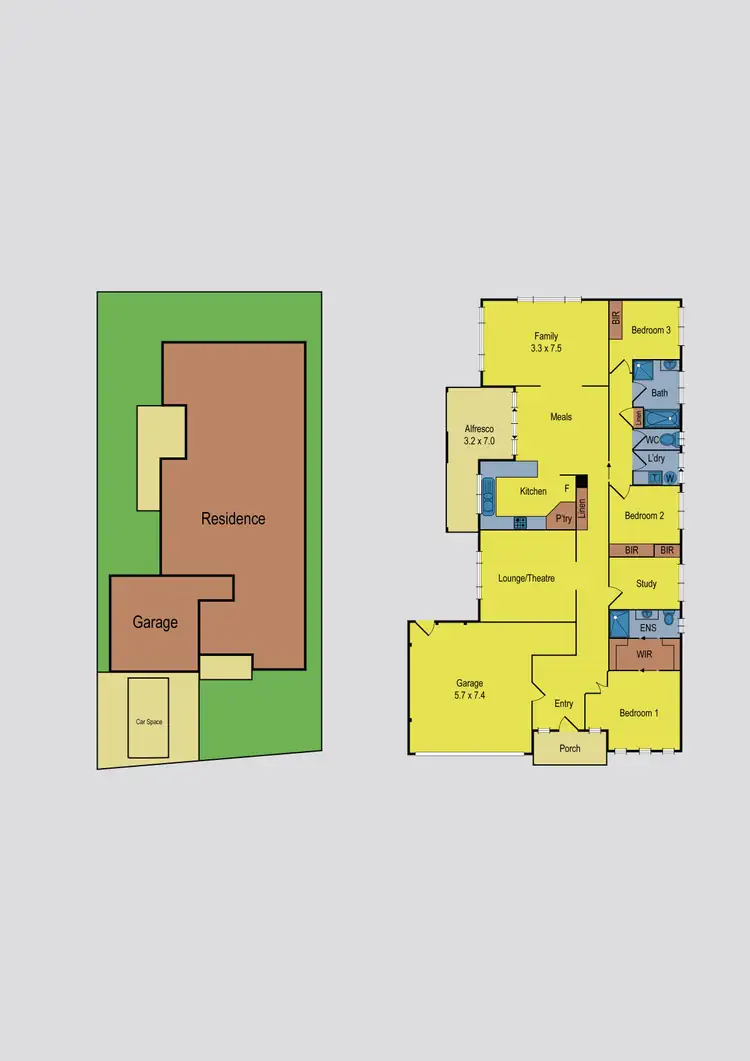 Floorplan of Homely house listing, 24 Goodenia Way, Caroline Springs VIC 3023