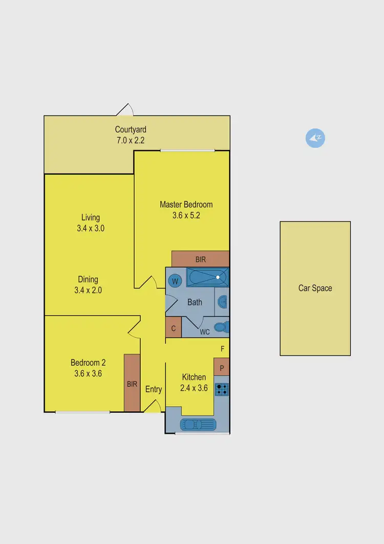 Floorplan of Homely unit listing, 9/6 McLean Street, Brunswick West VIC 3055