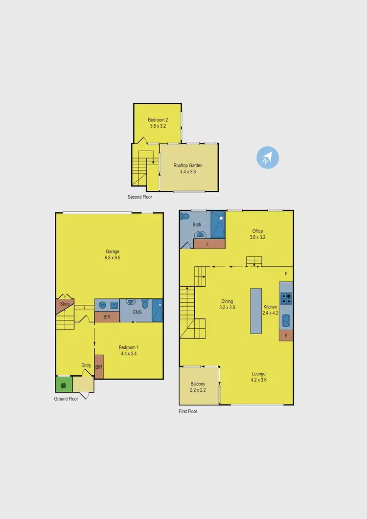 Floorplan of Homely townhouse listing, 5/243 Union Road, Moonee Ponds VIC 3039