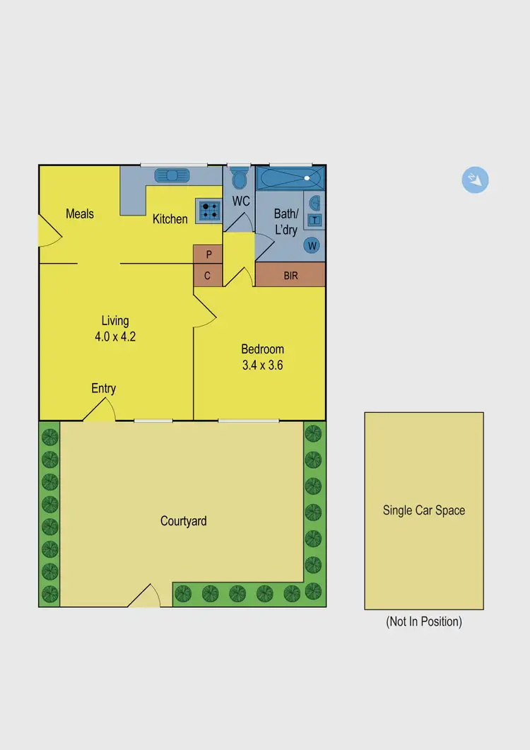 Floorplan of Homely apartment listing, 1/119 Northumberland Road, Pascoe Vale VIC 3044