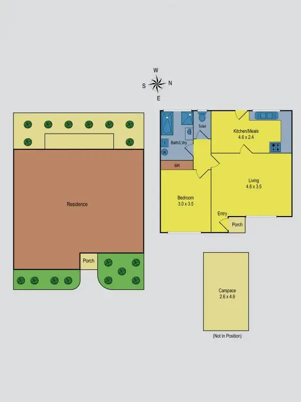 Floorplan of Homely unit listing, 2/79 Queens Parade, Fawkner VIC 3060