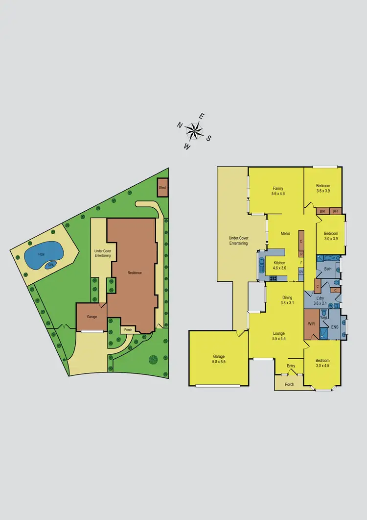 Floorplan of Homely house listing, 8 Madison Close, Taylors Lakes VIC 3038