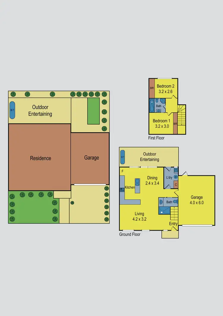 Floorplan of Homely townhouse listing, 39B Power Street, St Albans VIC 3021