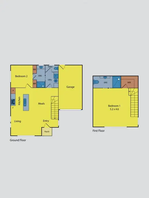 Floorplan of Homely townhouse listing, 3/38-40 Aitken Street, Sunbury VIC 3429