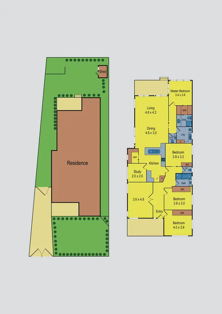 Floorplan of Homely house listing, 42 Wallace Crescent, Strathmore VIC 3041