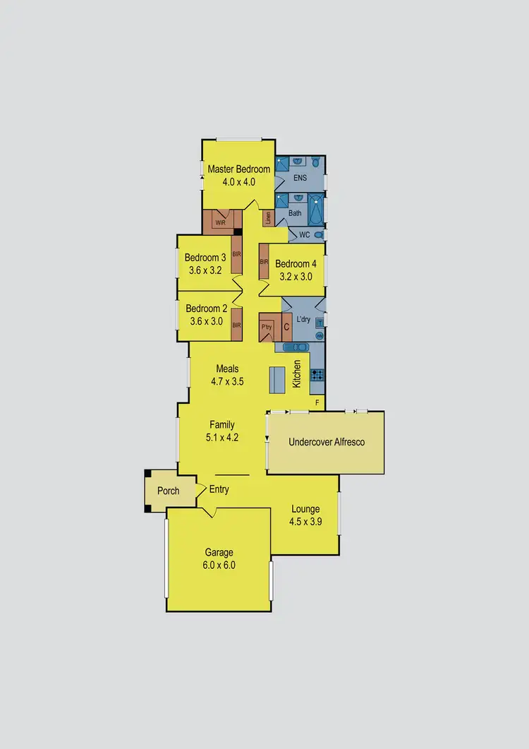 Floorplan of Homely house listing, 1 Thompson Close, Gisborne VIC 3437