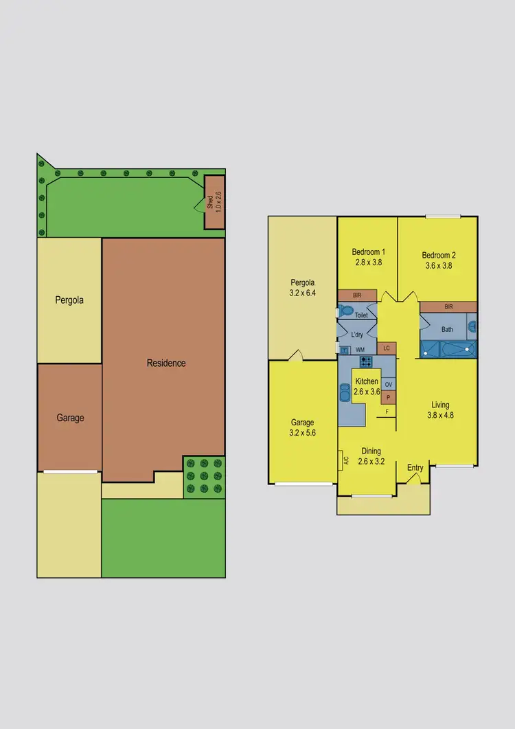 Floorplan of Homely unit listing, 1 Amber Court, Pascoe Vale VIC 3044