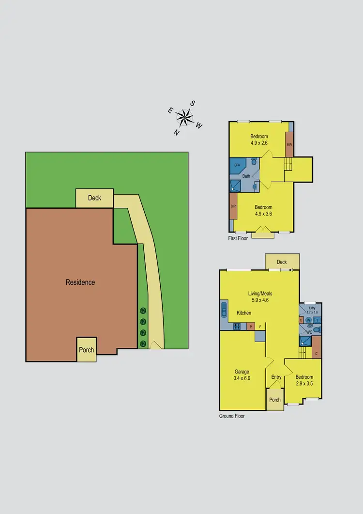 Floorplan of Homely townhouse listing, 41 Georgia Place, Kealba VIC 3021