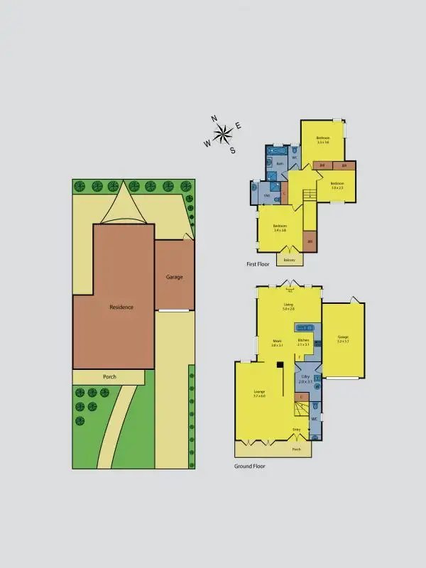 Floorplan of Homely townhouse listing, 26/37-39 Brook Street, Sunbury VIC 3429