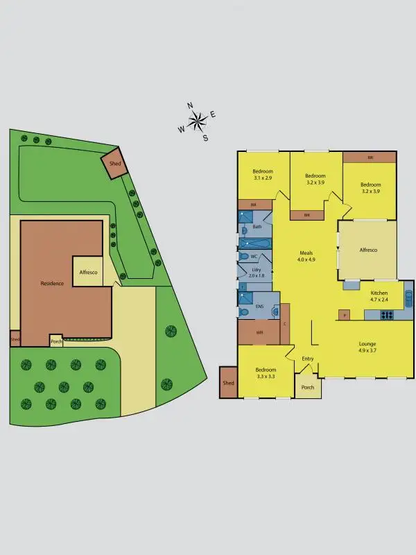 Floorplan of Homely house listing, 4 Woolstone Close, Kealba VIC 3021