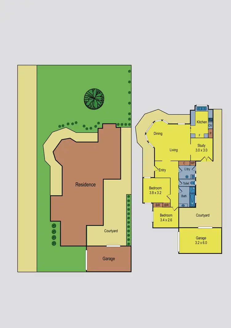 Floorplan of Homely unit listing, 1/34 Arthur Street, Aberfeldie VIC 3040