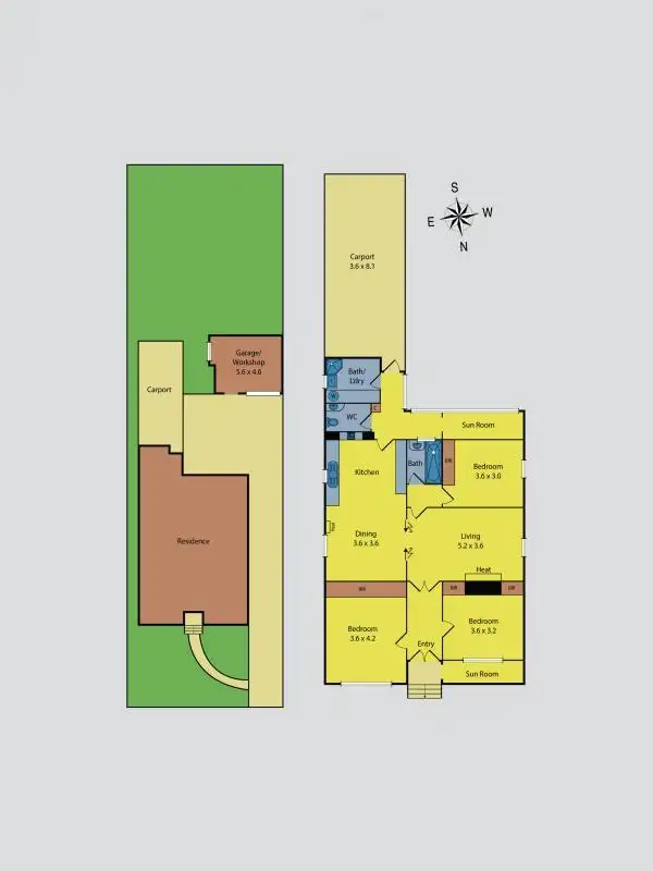 Floorplan of Homely house listing, 36 Lauriston Street, Kyneton VIC 3444
