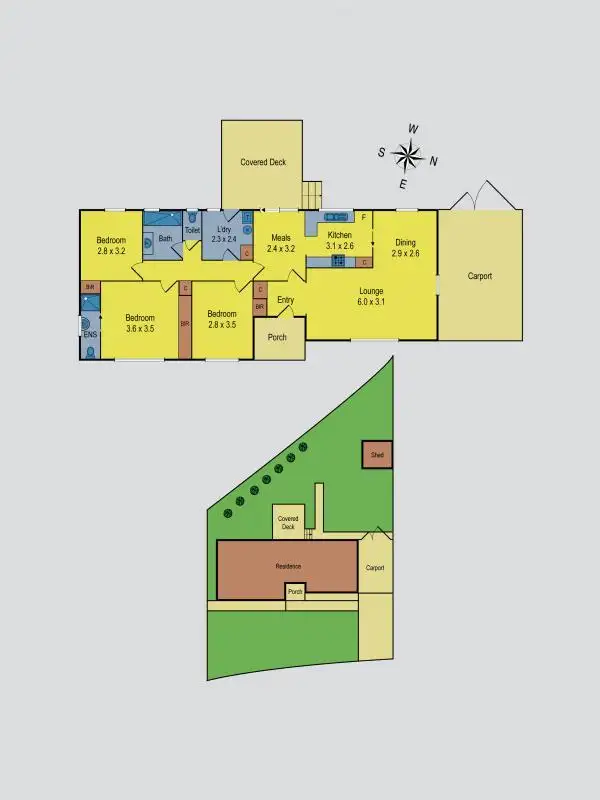 Floorplan of Homely house listing, 27 Menzies Drive, Sunbury VIC 3429