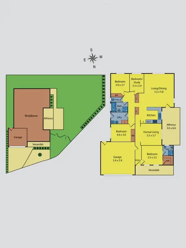 Floorplan of Homely house listing, 59 Charter Road East, Sunbury VIC 3429