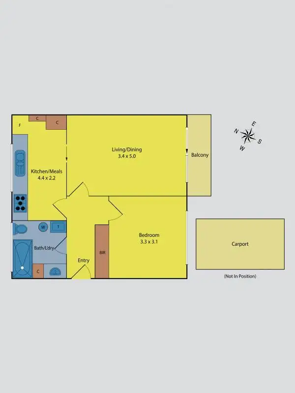 Floorplan of Homely apartment listing, 10/7 York Street, Moonee Ponds VIC 3039