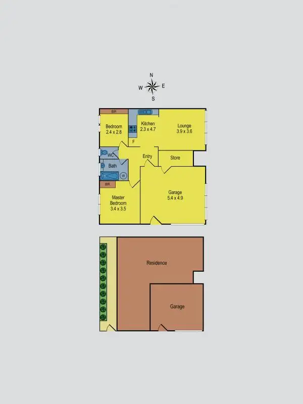 Floorplan of Homely apartment listing, 3/10 McColl Court, Brunswick West VIC 3055
