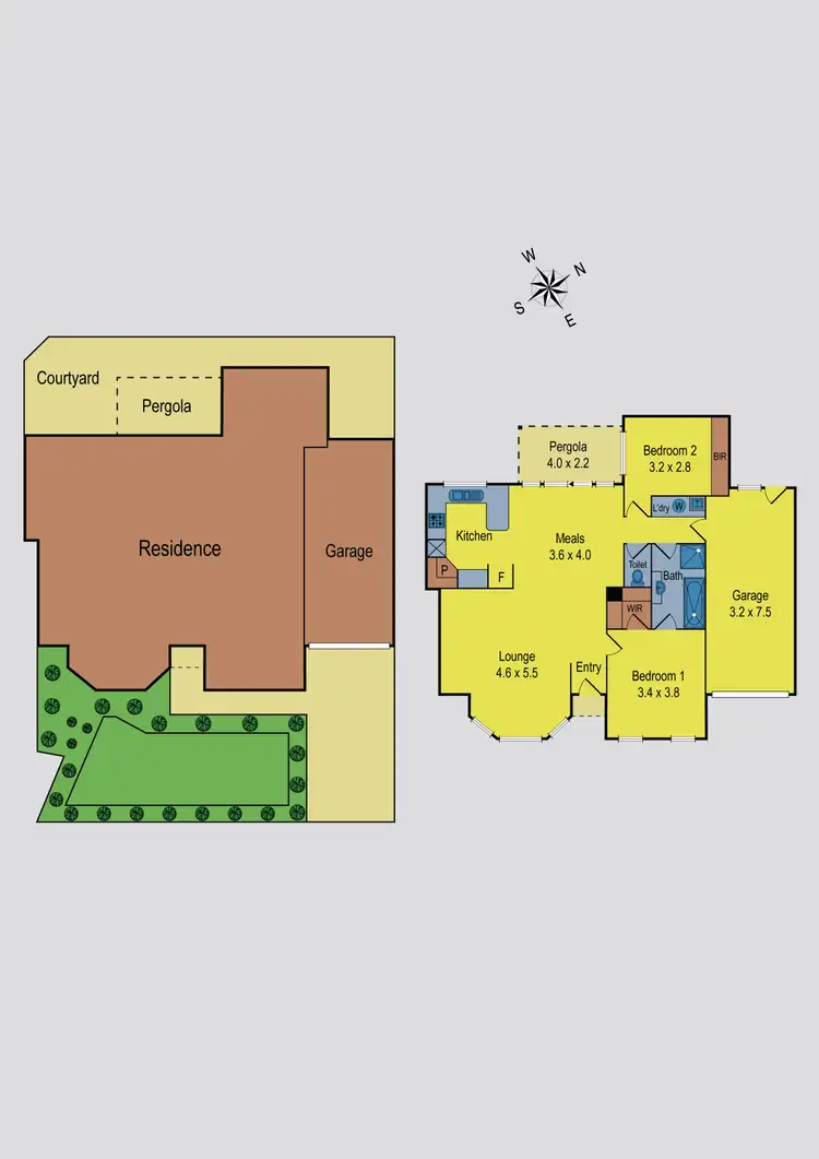 Floorplan of Homely unit listing, 1/42 Coghlan Street, Niddrie VIC 3042