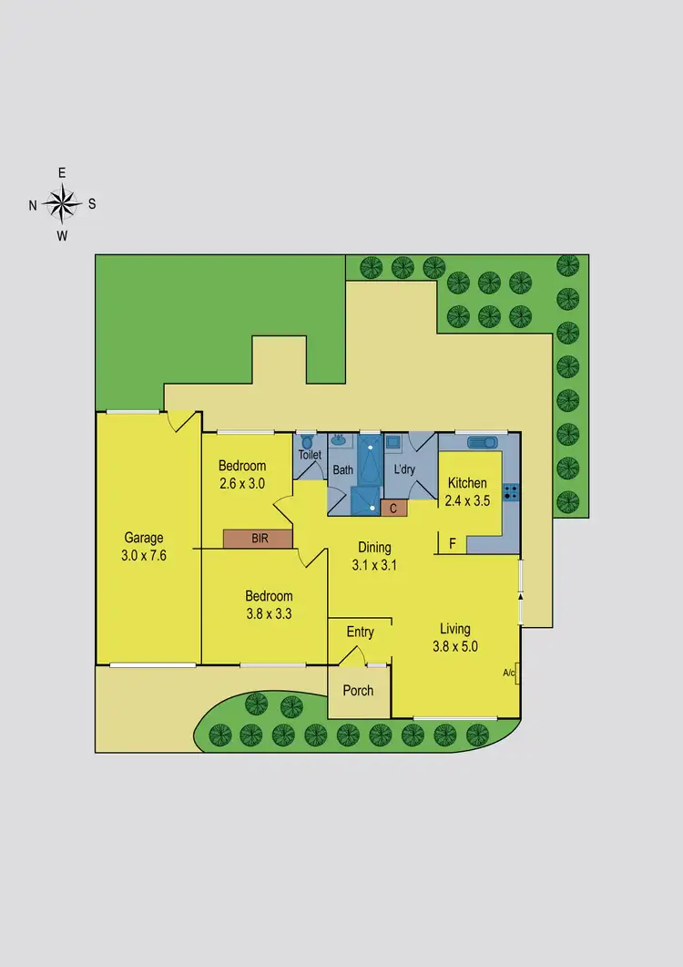 Floorplan of Homely unit listing, 2/35 Elizabeth Street, St Albans VIC 3021