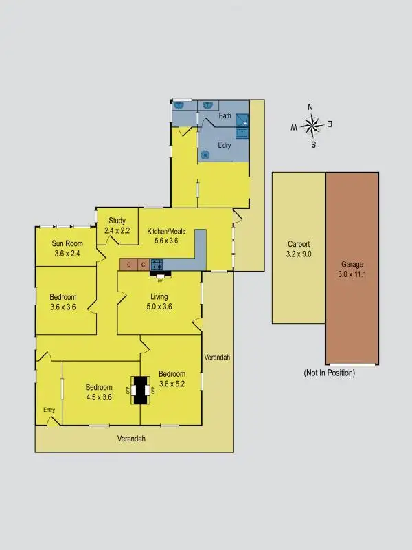 Floorplan of Homely house listing, 6 Simmons Reef Road, Blackwood VIC 3458