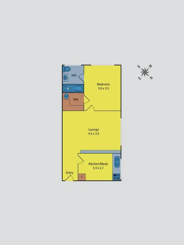 Floorplan of Homely apartment listing, 8/15 Shaftesbury Street, Essendon VIC 3040