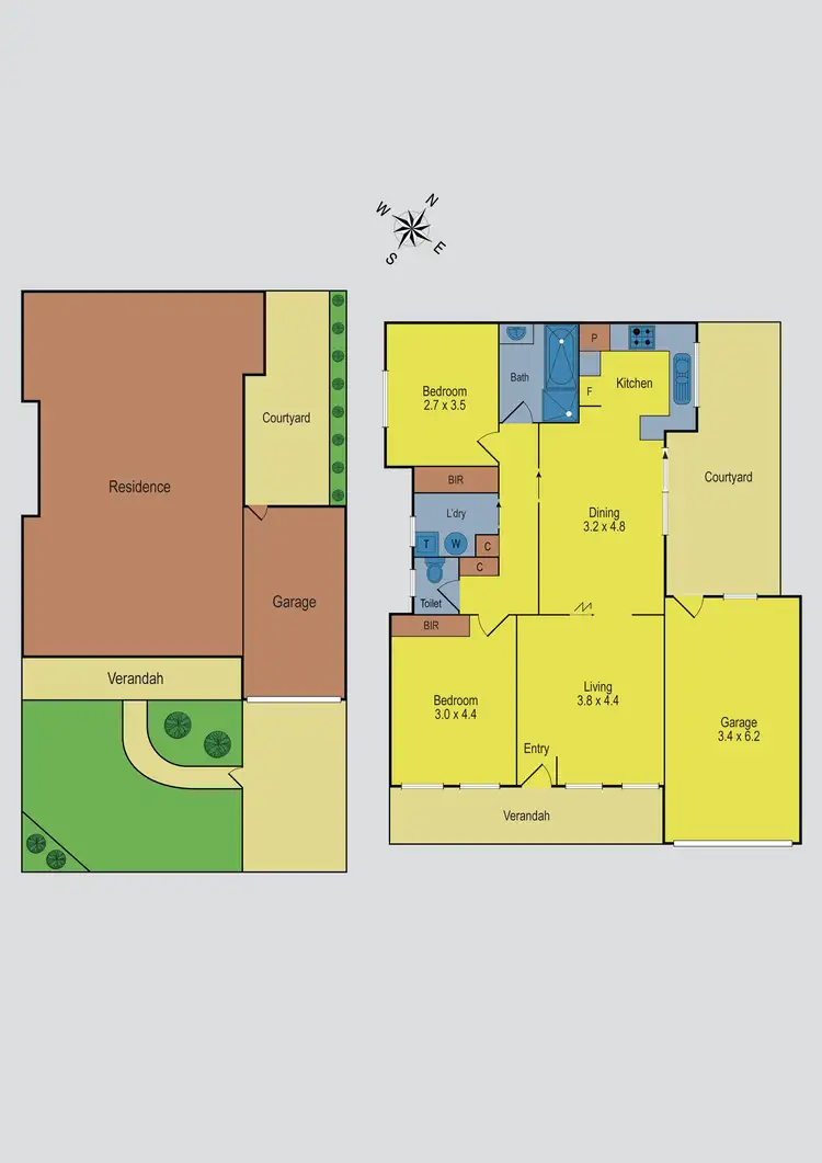 Floorplan of Homely unit listing, 1/19 Cameron Road, Essendon VIC 3040