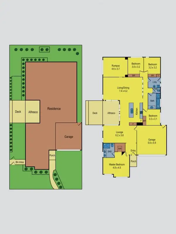 Floorplan of Homely house listing, 14 Ashbury Grove, Hillside VIC 3037