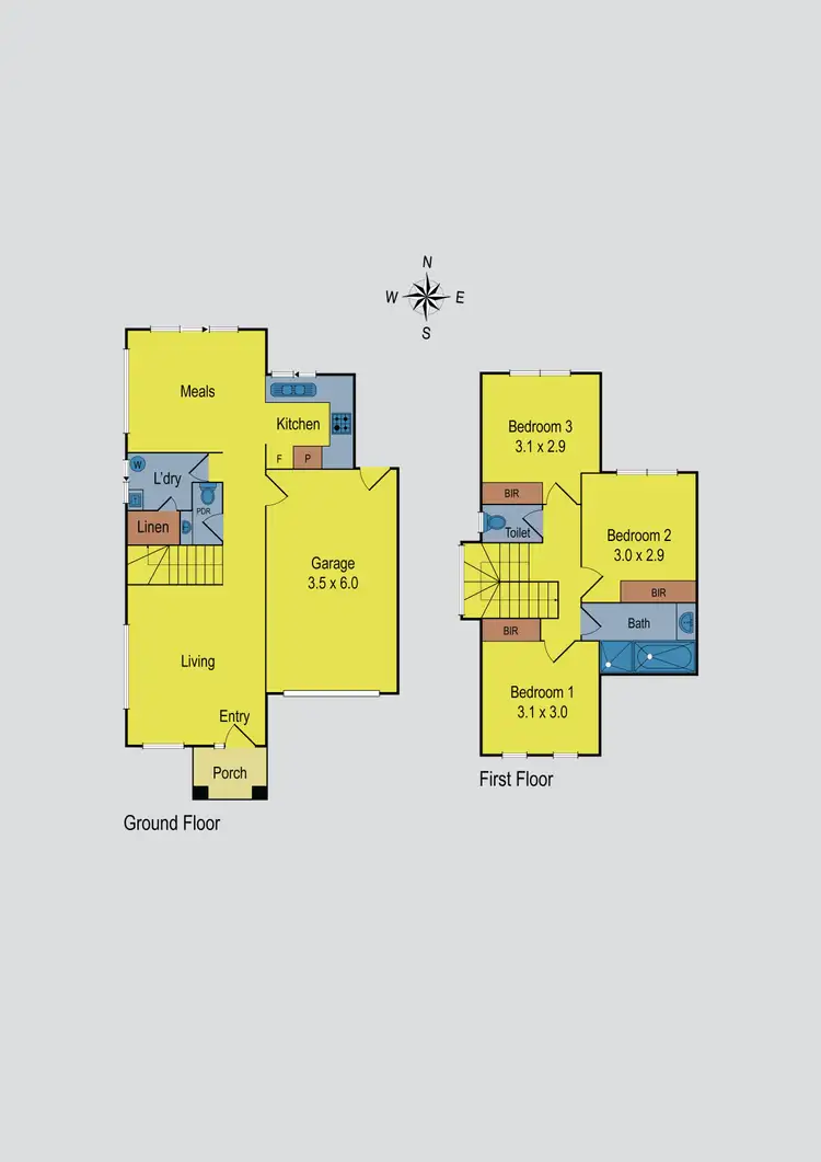 Floorplan of Homely townhouse listing, 30 Chandos Street, Sydenham VIC 3037