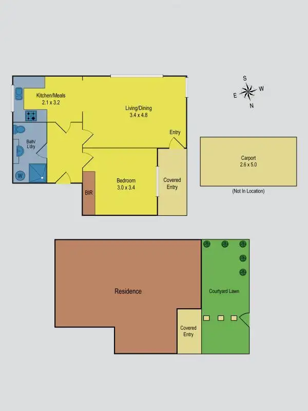 Floorplan of Homely apartment listing, 1/164 Leamington Street, Reservoir VIC 3073