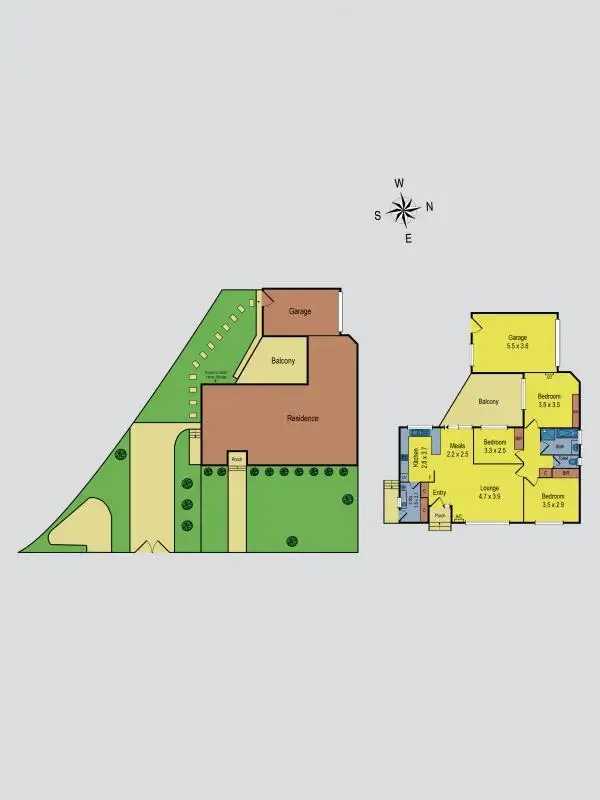 Floorplan of Homely unit listing, 1/1 Gregory Street, Oak Park VIC 3046