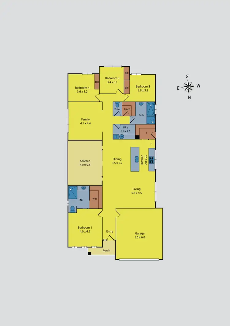 Floorplan of Homely house listing, 86 Caroline Chisholm Drive, Kyneton VIC 3444