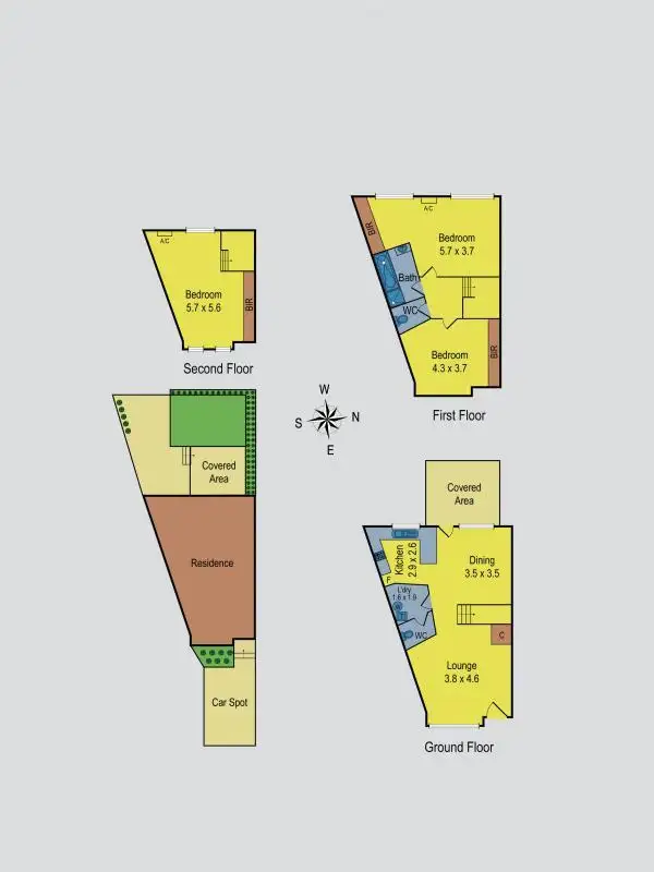 Floorplan of Homely townhouse listing, 18/3-7 Turner Street, Moonee Ponds VIC 3039