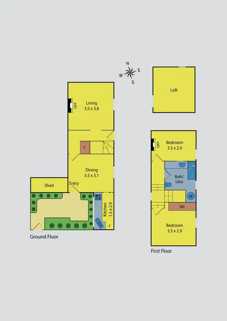 Floorplan of Homely house listing, 233 Gore Street, Fitzroy VIC 3065