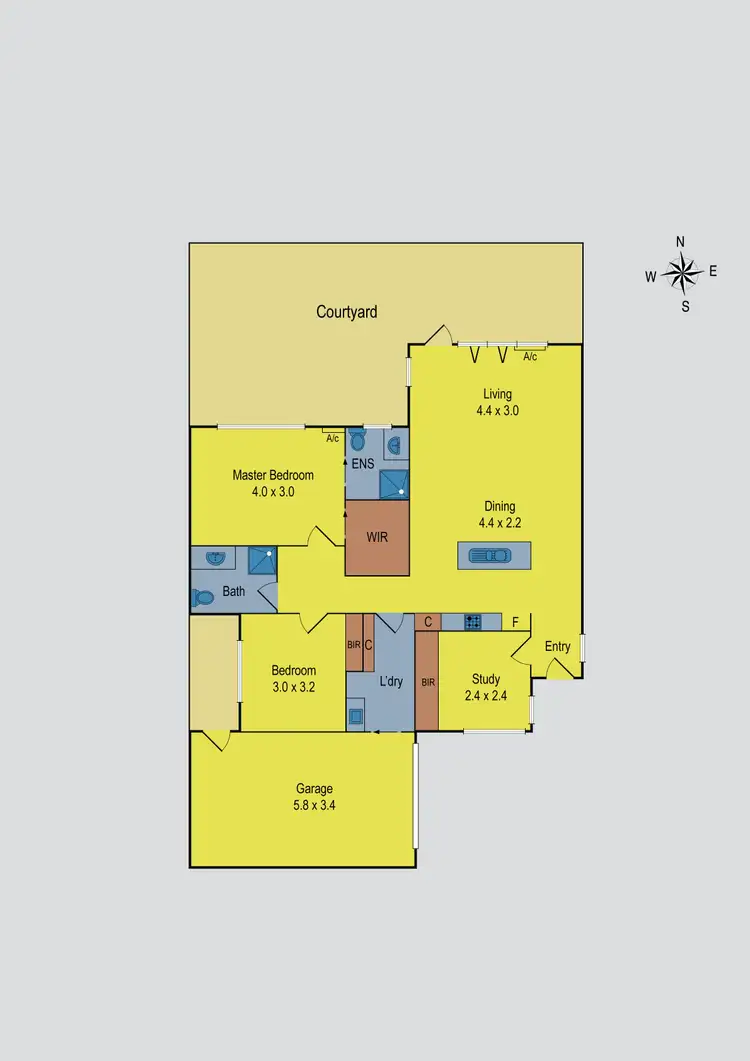 Floorplan of Homely unit listing, 36B Dublin Avenue, Strathmore VIC 3041