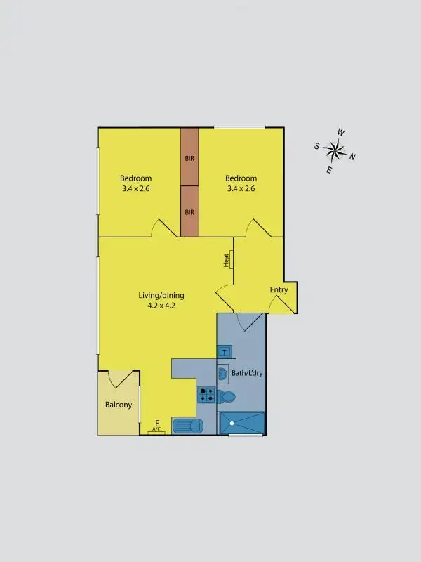 Floorplan of Homely unit listing, 6/9 St James Street, Moonee Ponds VIC 3039