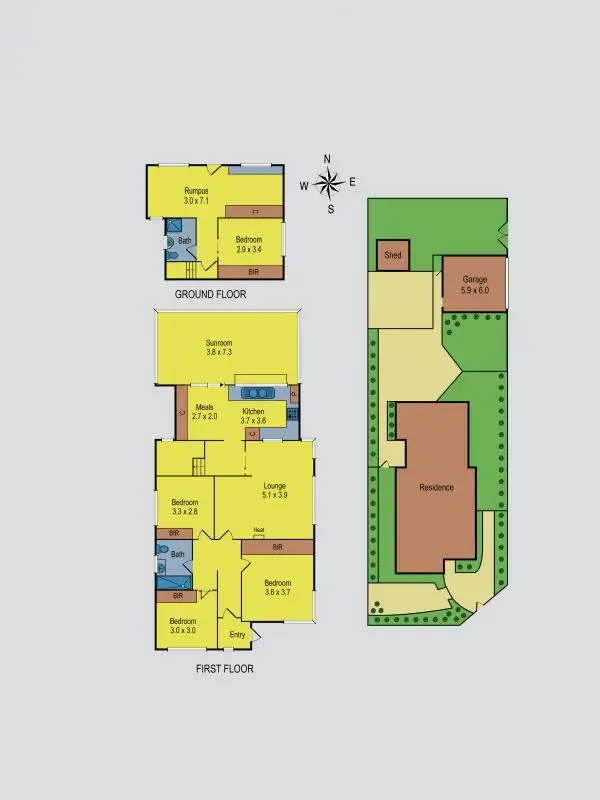 Floorplan of Homely house listing, 384 Buckley Street, Essendon West VIC 3040