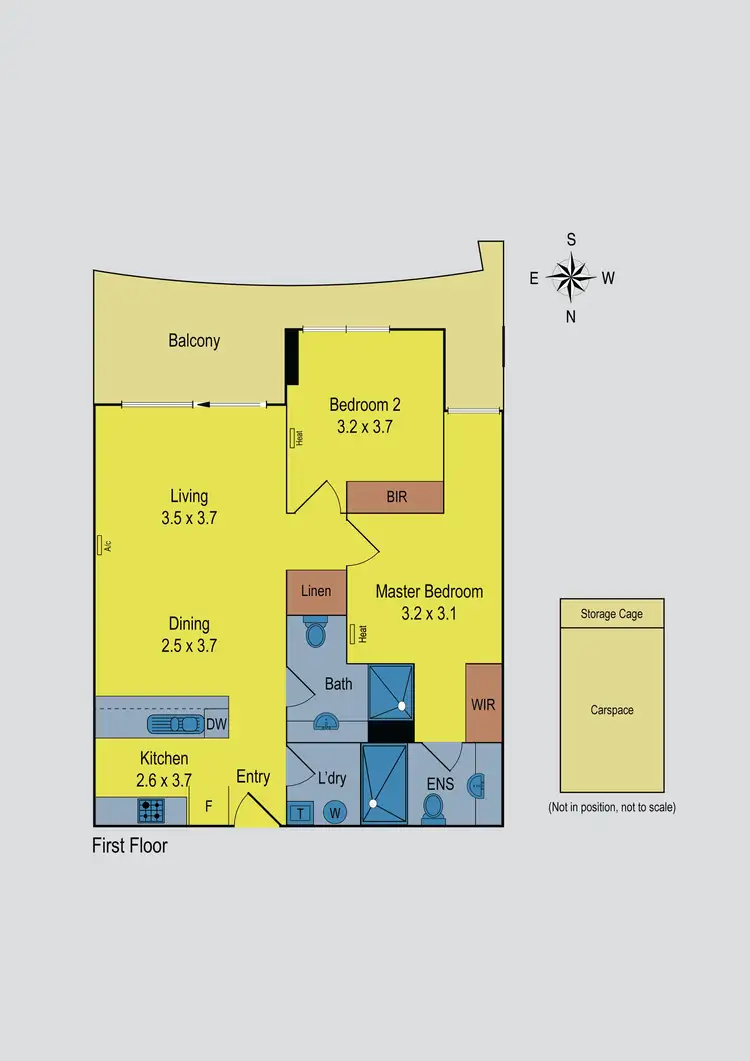 Floorplan of Homely apartment listing, 112/314 Pascoe Vale Road, Essendon VIC 3040
