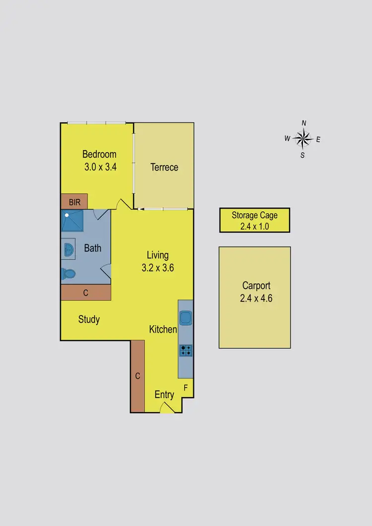 Floorplan of Homely apartment listing, 107/110 Keilor Road, Essendon North VIC 3041