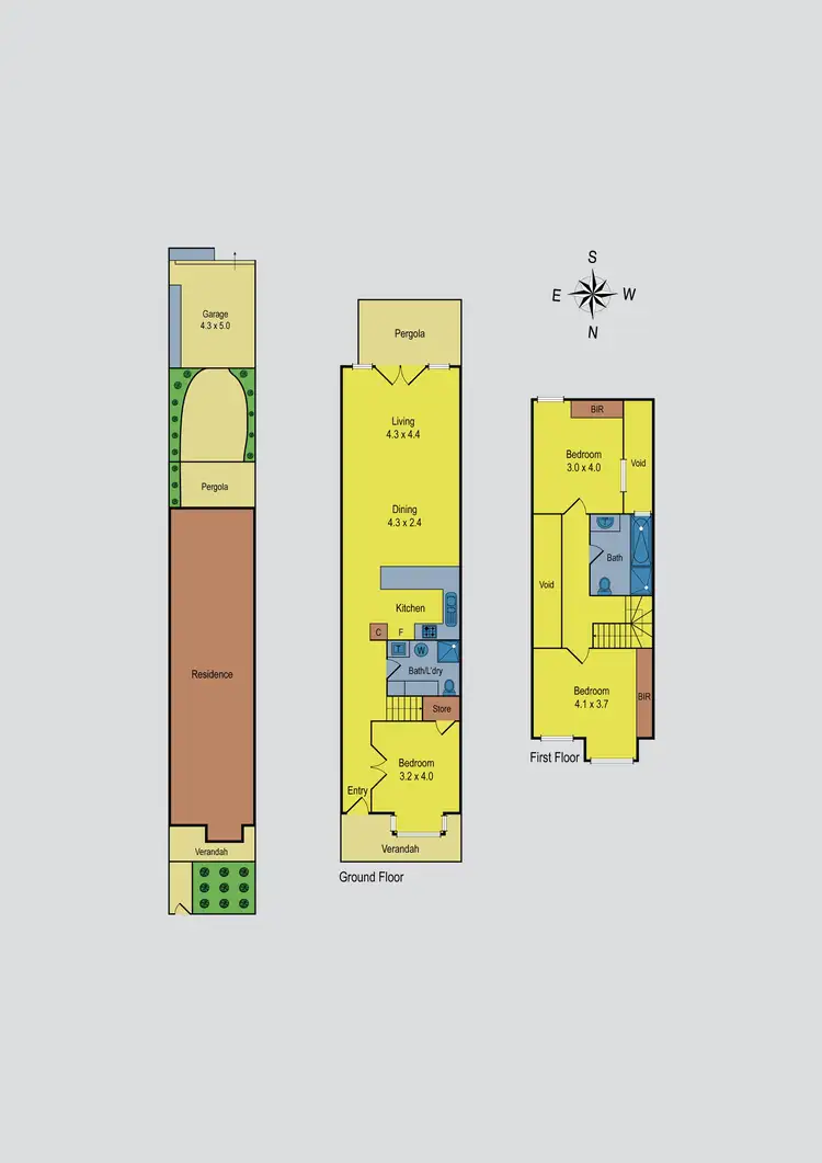 Floorplan of Homely house listing, 75B Bloomfield Road, Ascot Vale VIC 3032