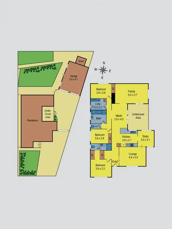 Floorplan of Homely house listing, 4 Woona Place, Keilor Downs VIC 3038