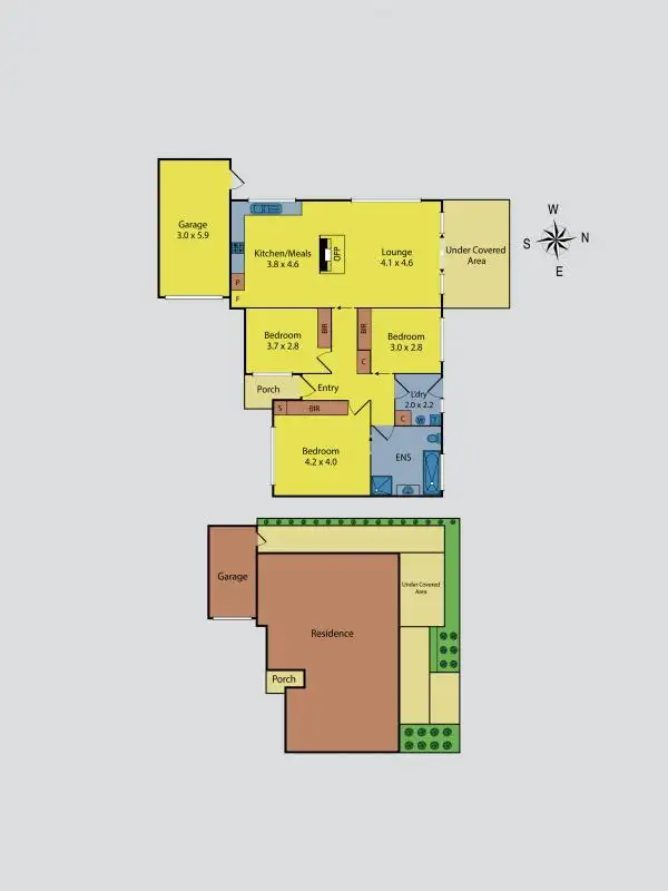 Floorplan of Homely unit listing, 21A Edgar Street, Hadfield VIC 3046
