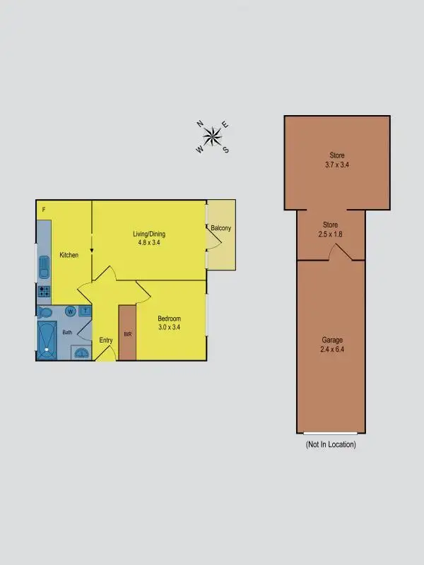 Floorplan of Homely unit listing, 4/7 York Street, Moonee Ponds VIC 3039