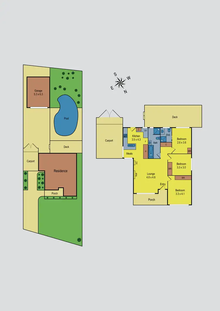 Floorplan of Homely house listing, 1 Heysen Drive, Sunbury VIC 3429
