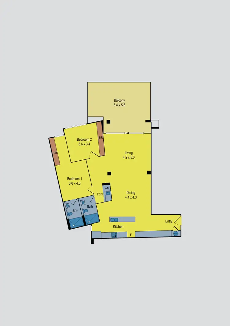 Floorplan of Homely apartment listing, 149/73 Lake Street, Caroline Springs VIC 3023
