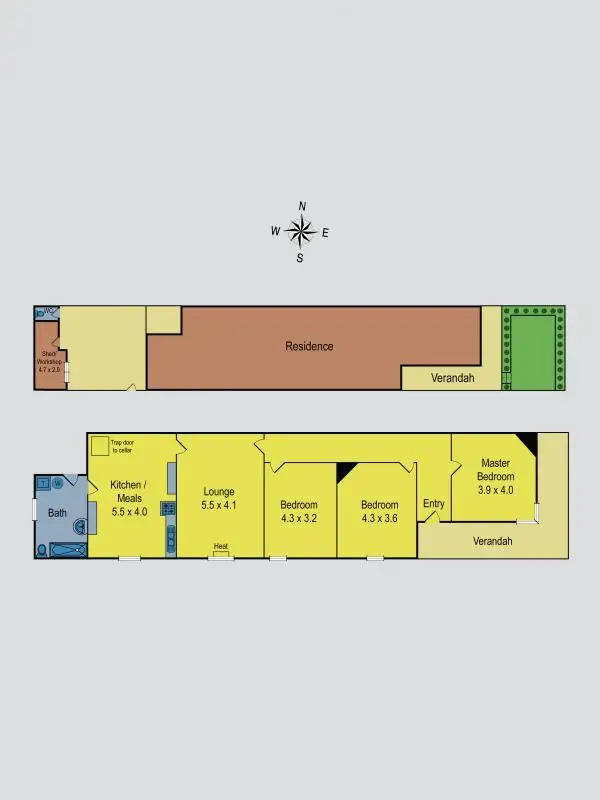 Floorplan of Homely house listing, 11 Station Street, Coburg VIC 3058
