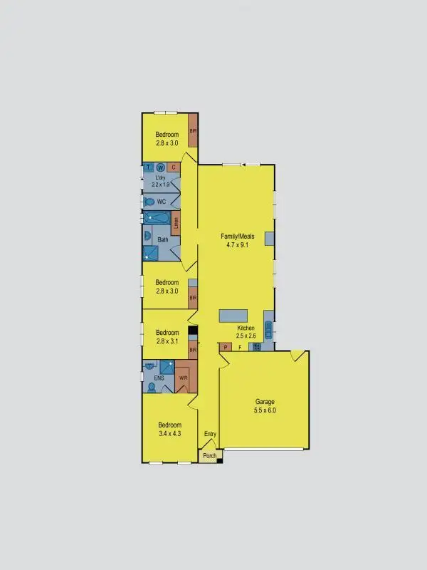 Floorplan of Homely house listing, 19 Maiden Drive, Sunbury VIC 3429