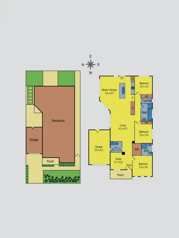 Floorplan of Homely house listing, 43 Dahlia Drive, Caroline Springs VIC 3023