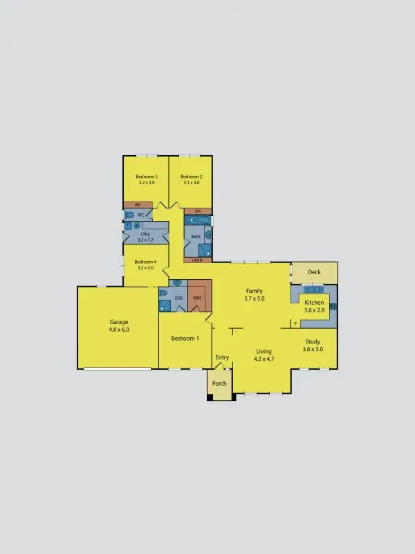 Floorplan of Homely house listing, 16 Long Drive, Sunbury VIC 3429