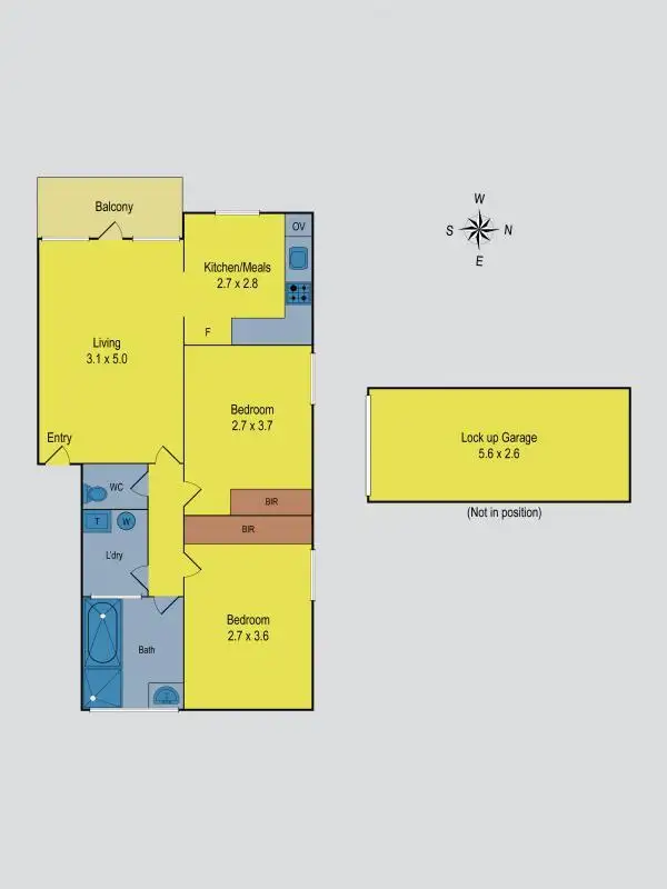Floorplan of Homely unit listing, 6/84A Maribyrnong Road, Moonee Ponds VIC 3039