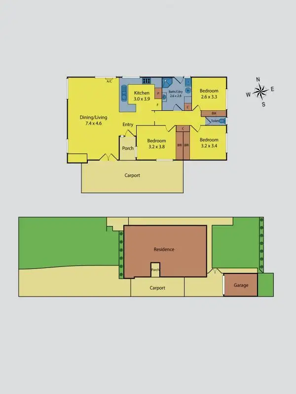 Floorplan of Homely house listing, 108 Ogilvie Street, Essendon VIC 3040