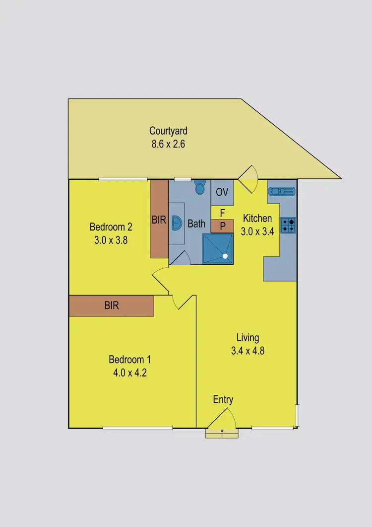 Floorplan of Homely unit listing, 5/546 Moreland Road, Brunswick West VIC 3055